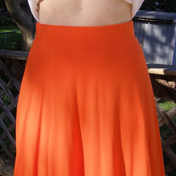 NEW Orange A-Line Maxi Skirt M/L by Liz Claiborne - Picture 4 of 8
